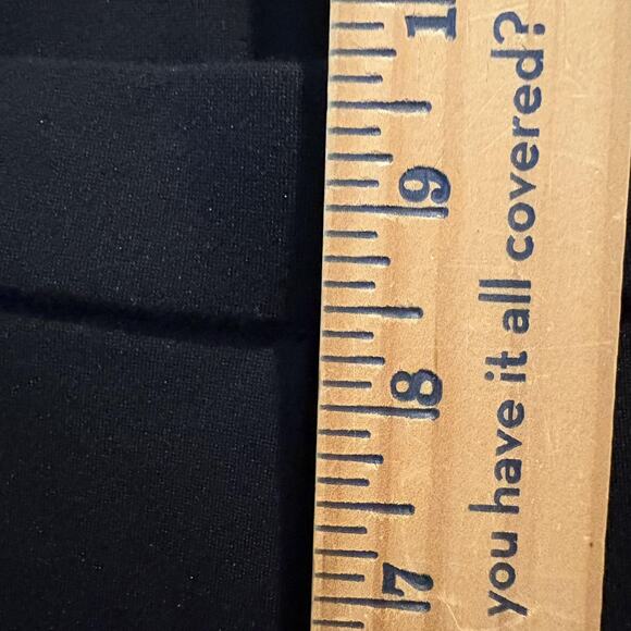 Coldwater Creek Pants Womens Large Black Pull On Stretch Slim Ankle Work Ponte - Picture 8 of 10